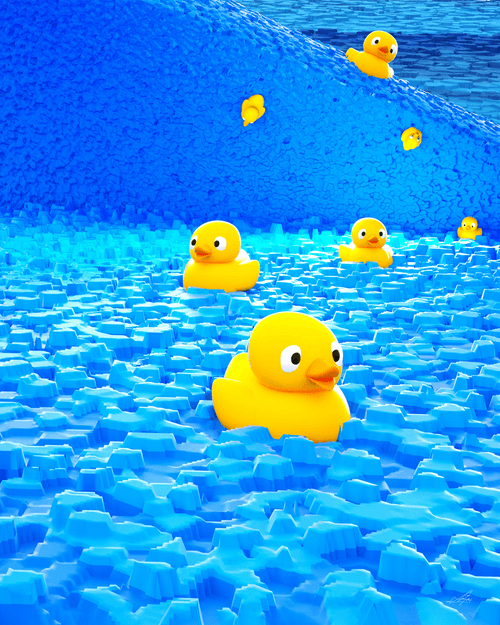 Floating Ducks