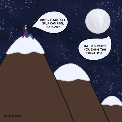 Conversations with the Moon by Decade2Doodles