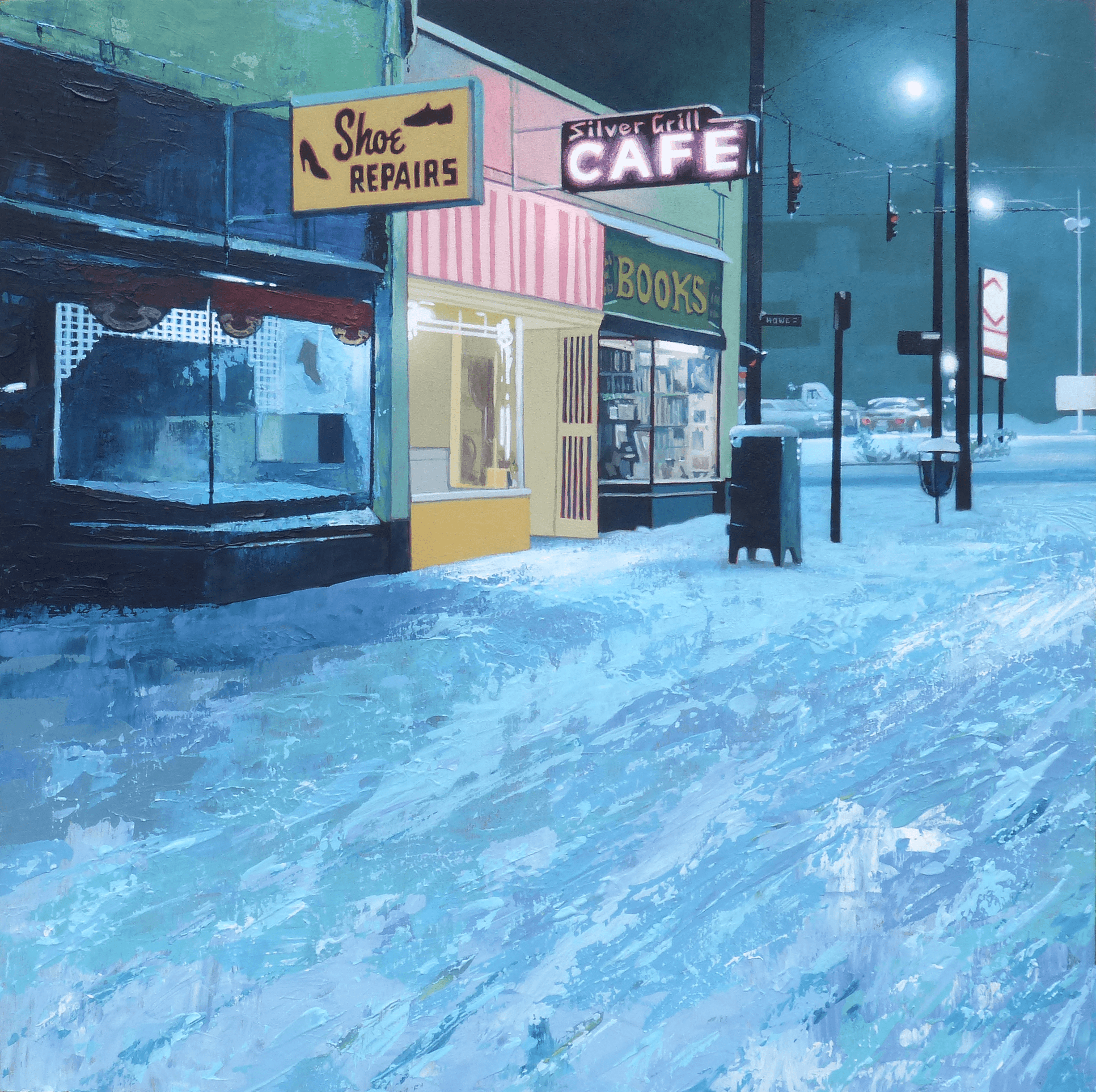 Cafe In The Snow.