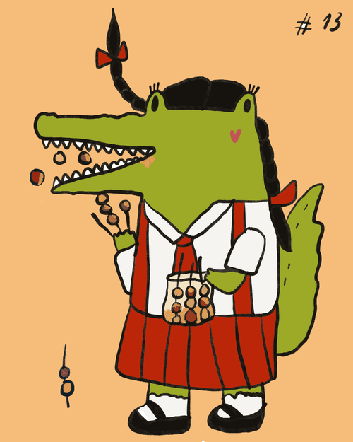 13 Croco eat Meat ball