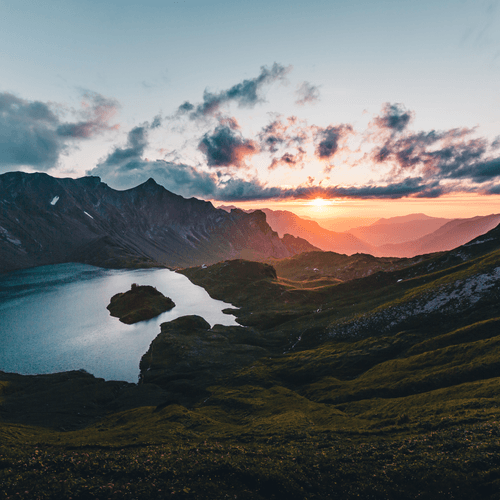 Lake with an Island