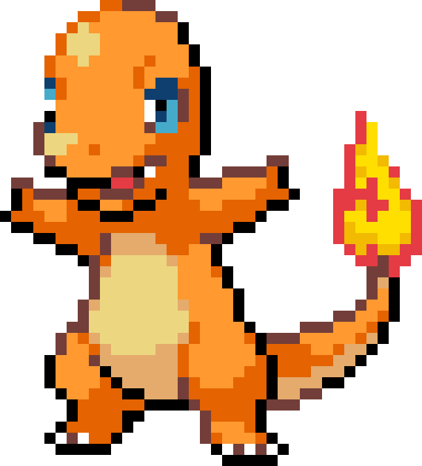 Charmander pixel art - Collection | OpenSea