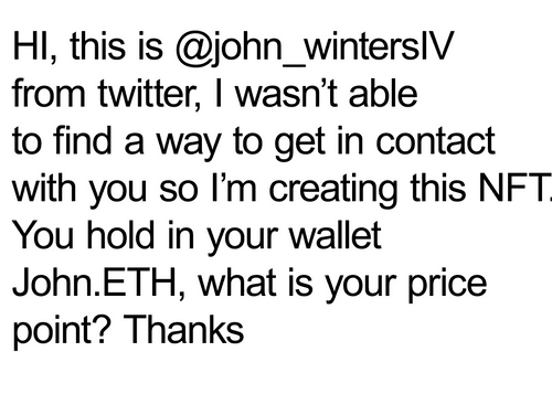 looking to buy John.eth