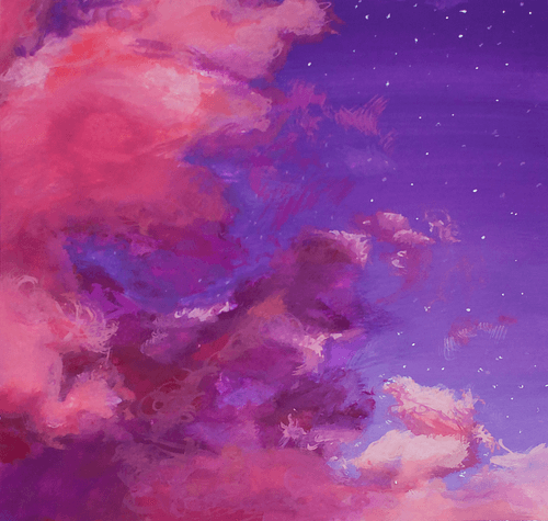Abstract Pink Clouds