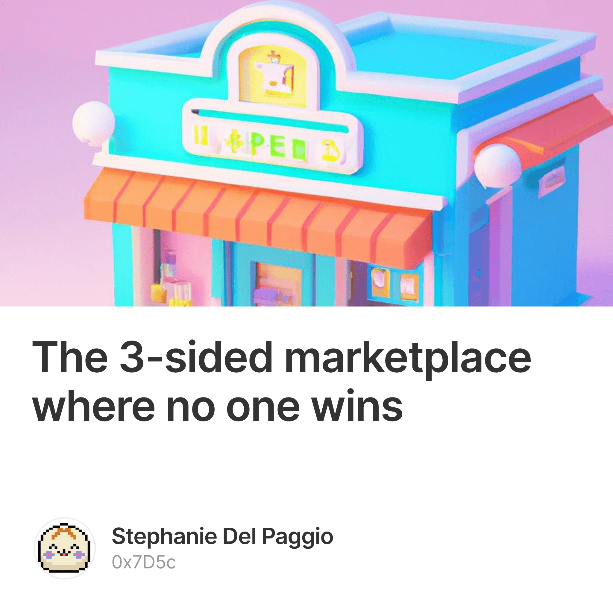 The 3-sided marketplace where no one wins 1/500