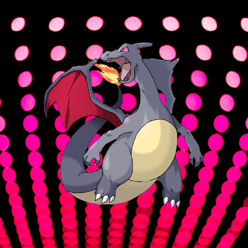 Shiny Charizard - firered version - Shiny rare Charizard