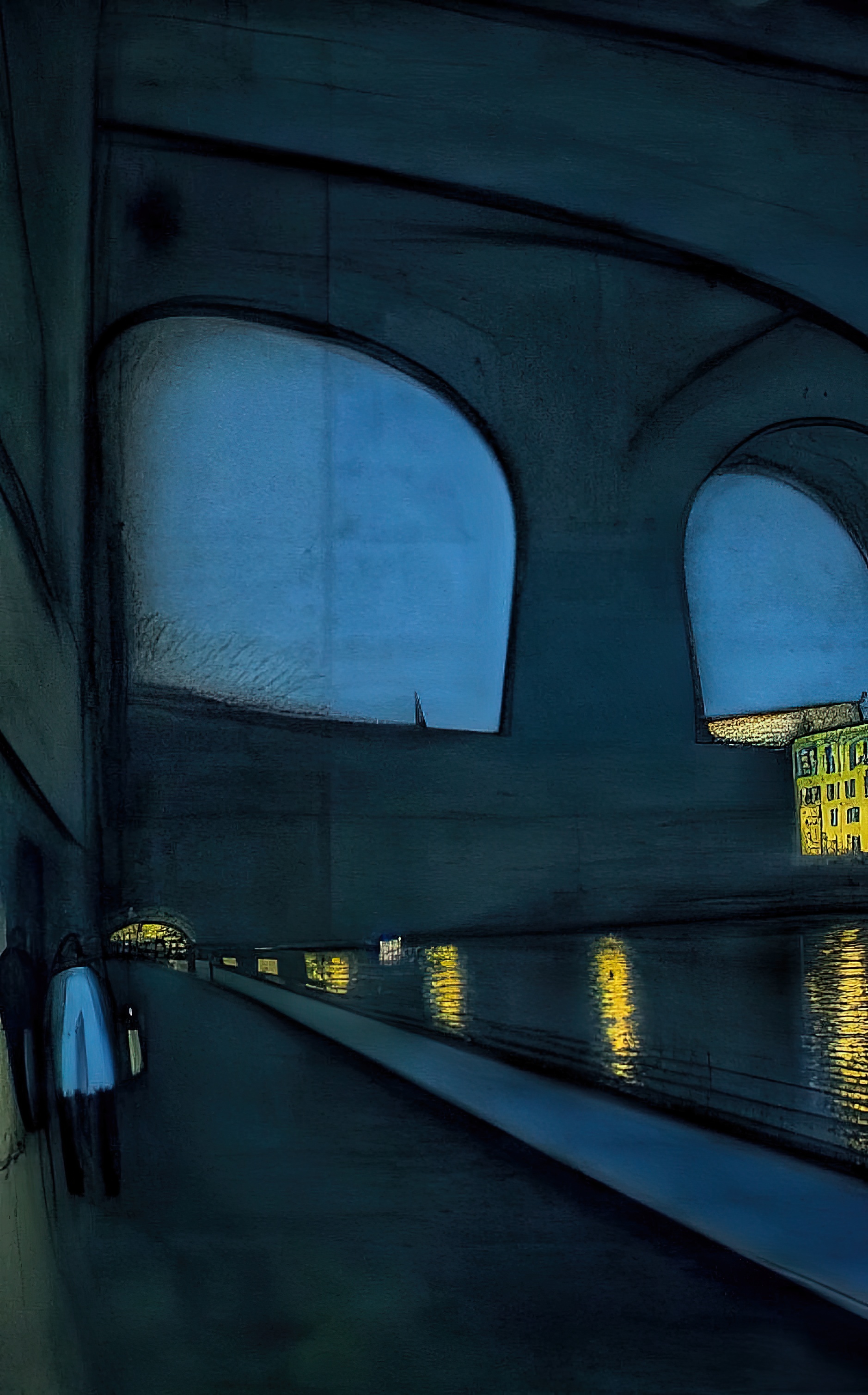Blue night in Paris #5 |Paolo Galleri|