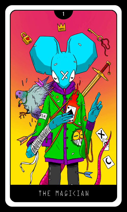 Rosko Sees the Future: The Magician - Original Coloring