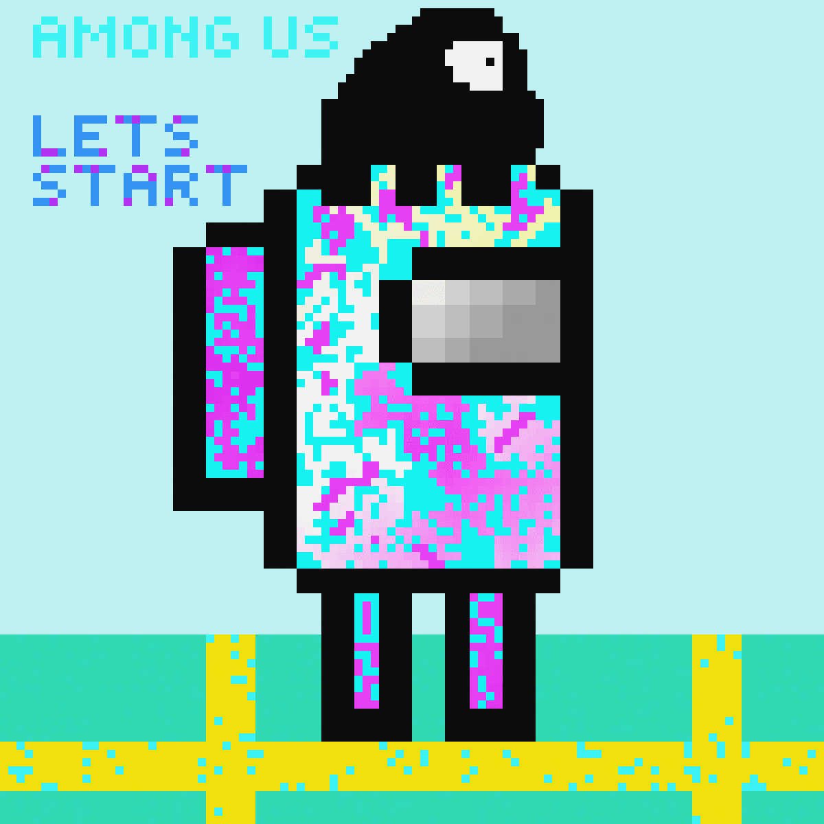 Among us pixel art