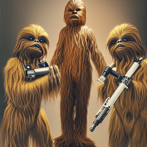 Hairy Chewbaccas Ready For Battle