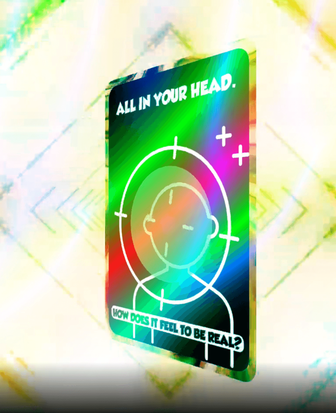 All in your head "How does it feel to be real?" "Lasers" Dez Cible collectible card