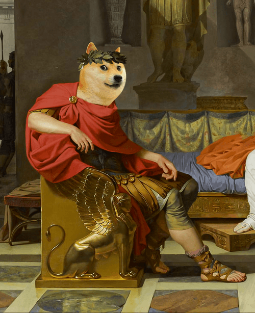 Doge Octavian meeting Cleopatra 