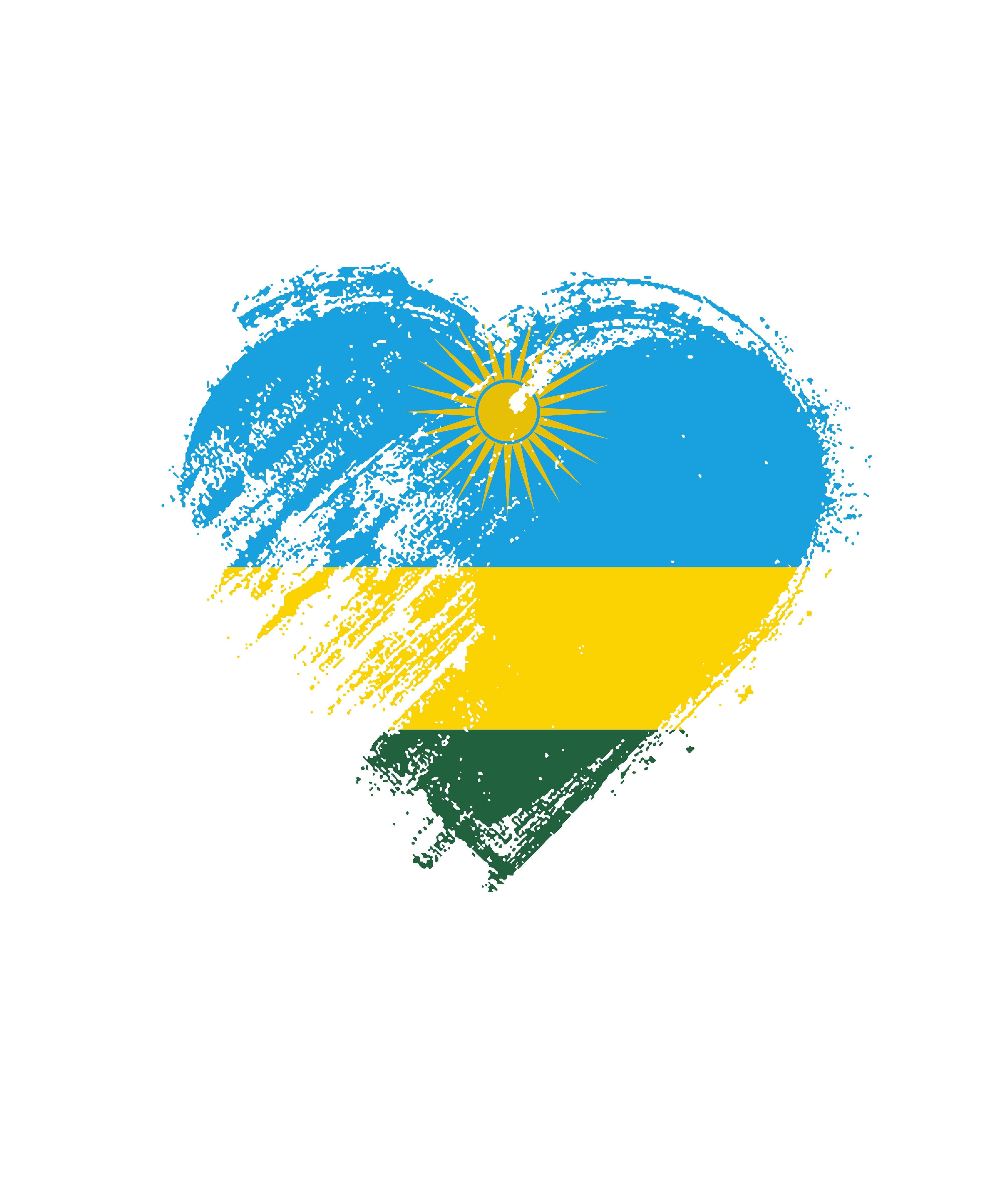 Grungy Love Flags -- Rwanda