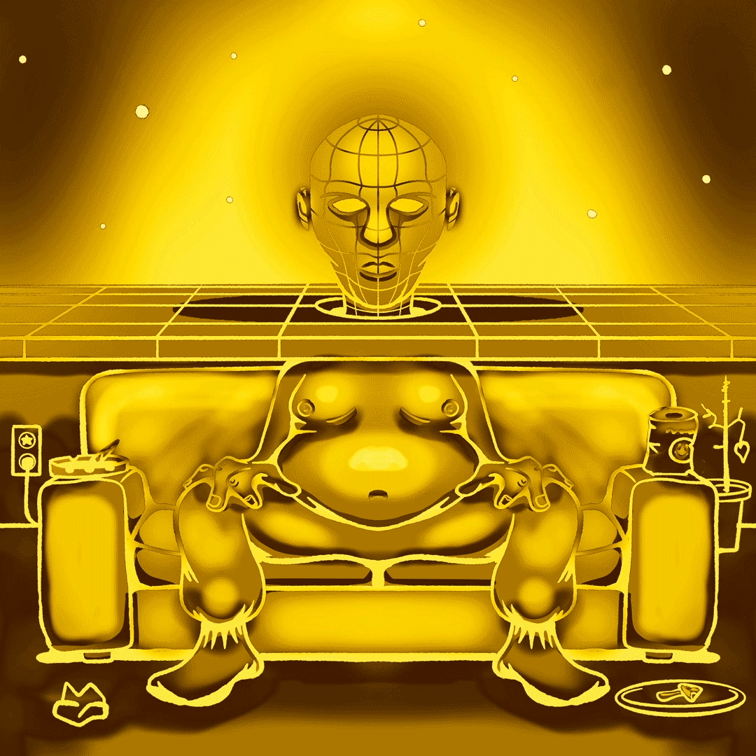 "Head In The Metaverse" // Deluxe 1 of 1 Animated Gold Edition