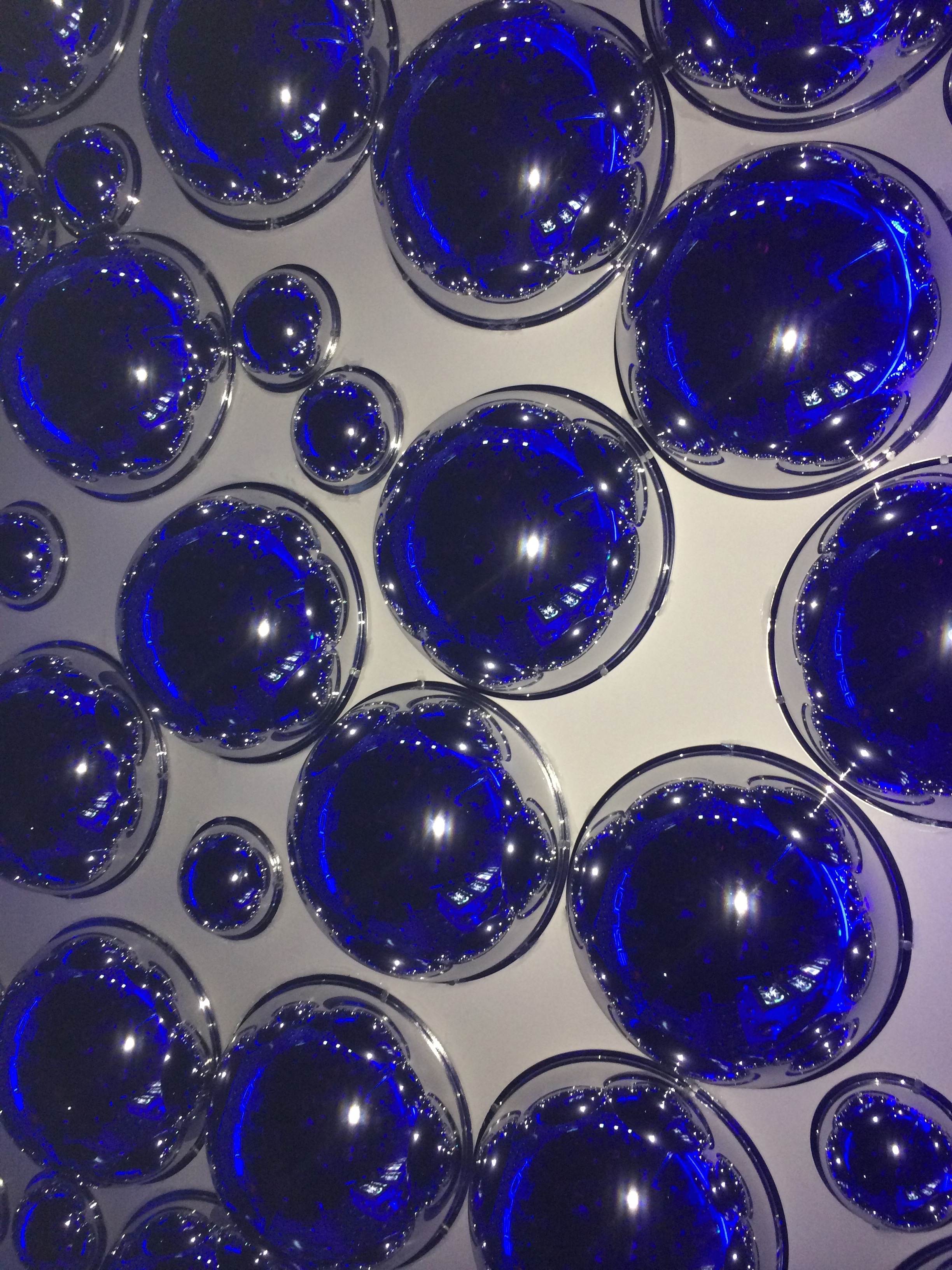 Blue Bubbled Wall