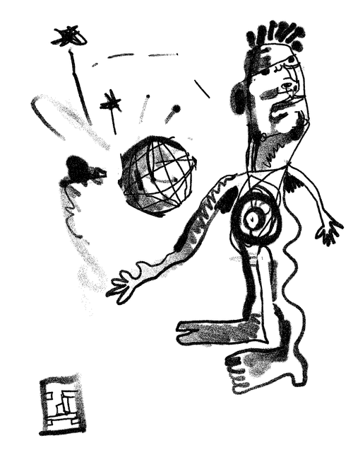 Drawing #7 from the 'On the go' serie