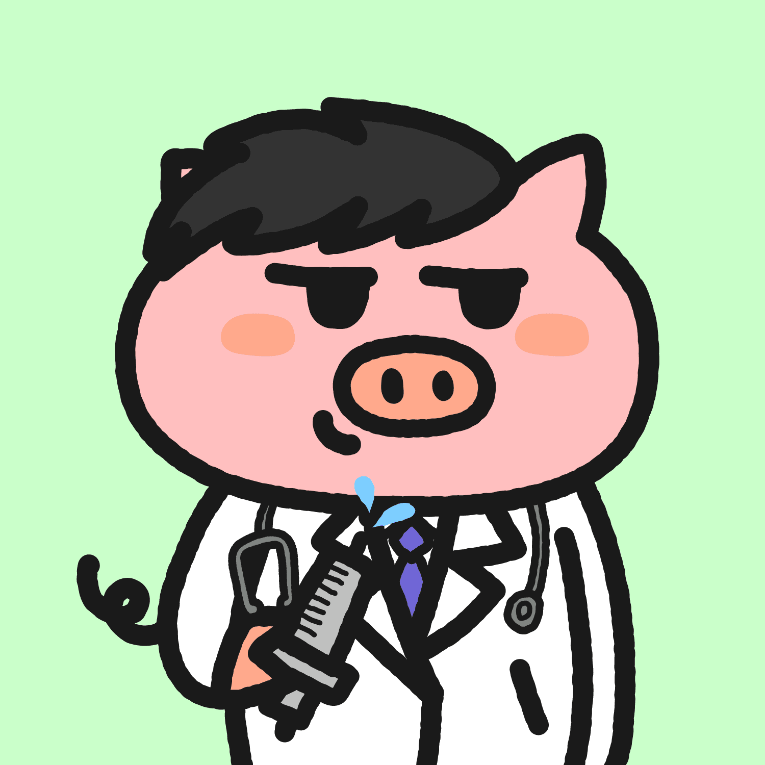 Cute Pig #38 Doctor