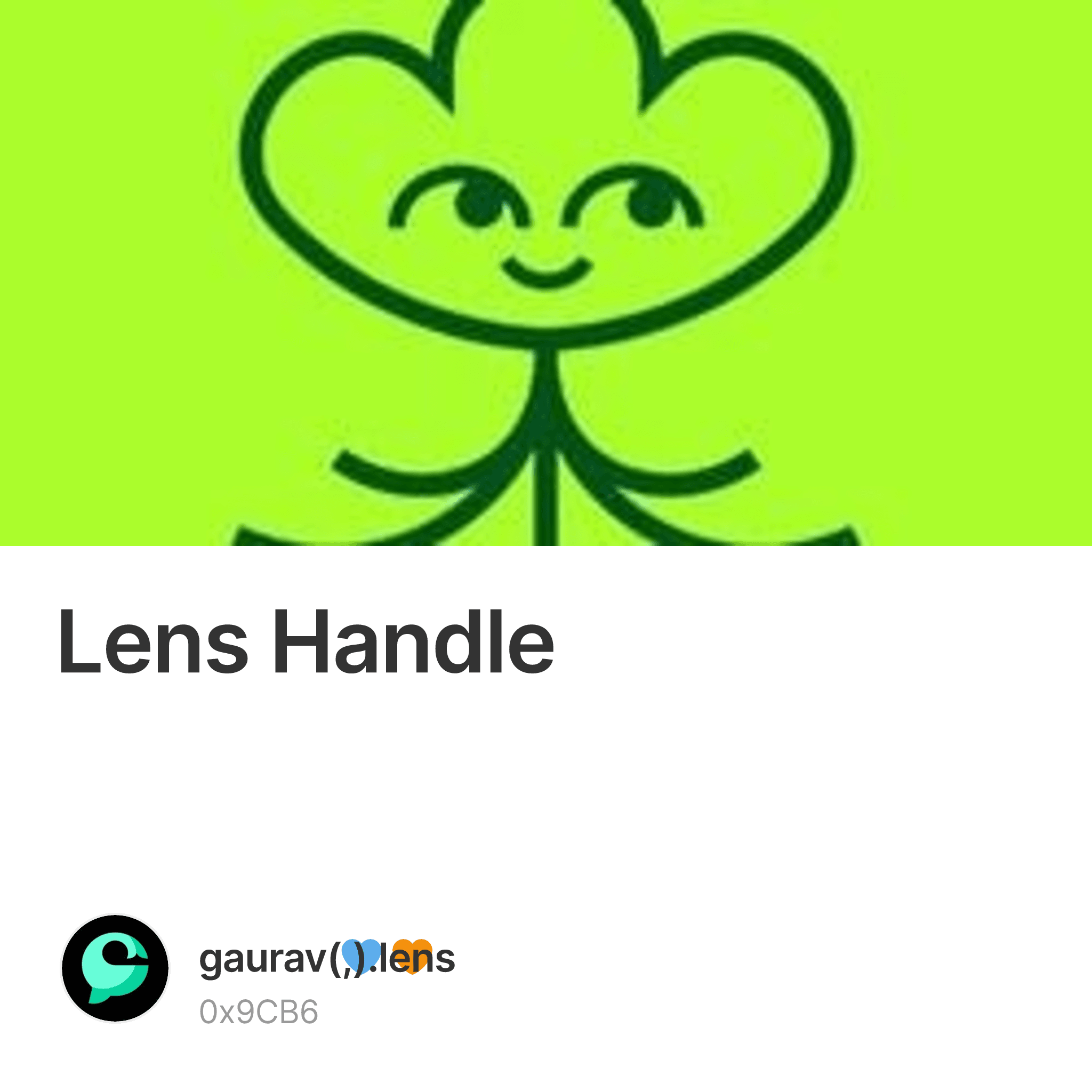Lens Handle Collection OpenSea