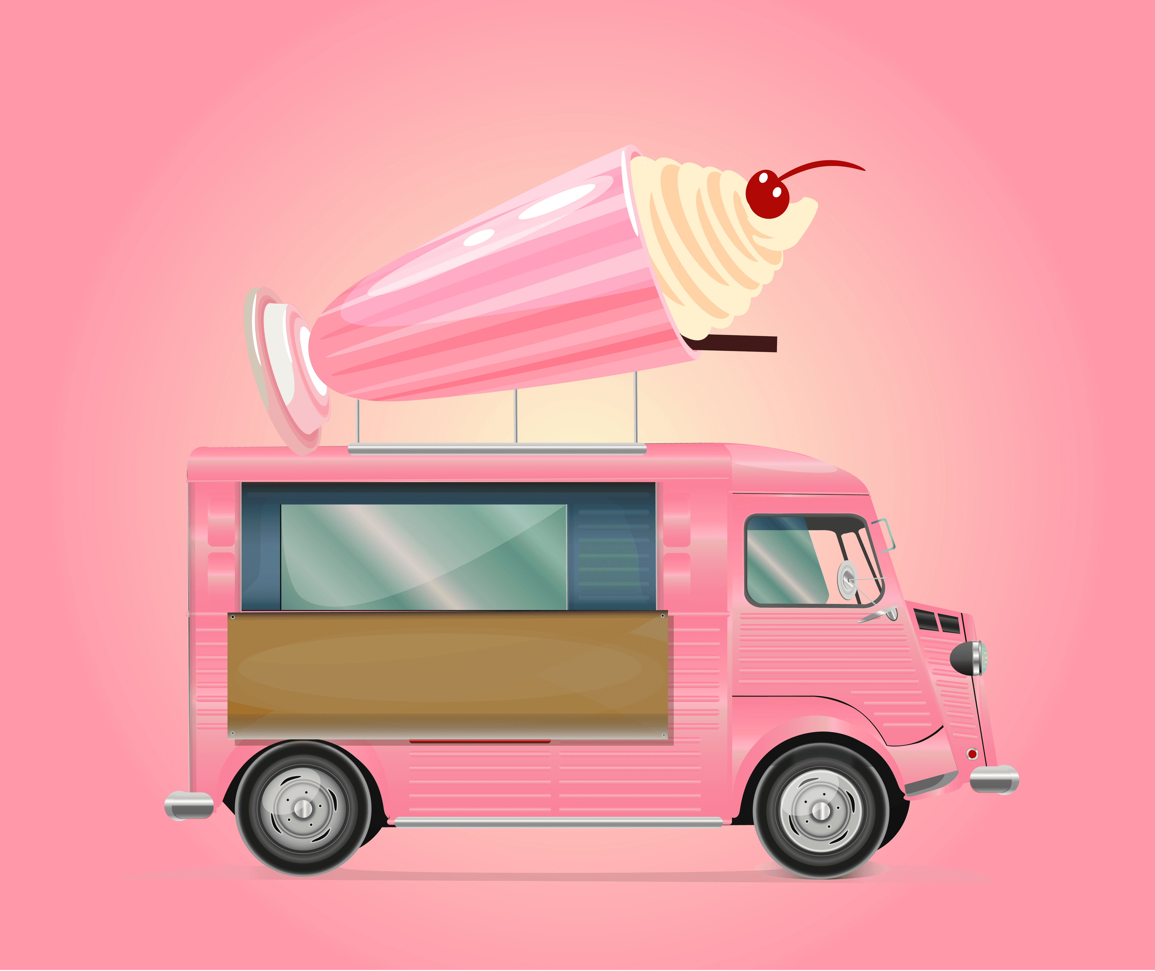 Pink  Food Truck Milkshake