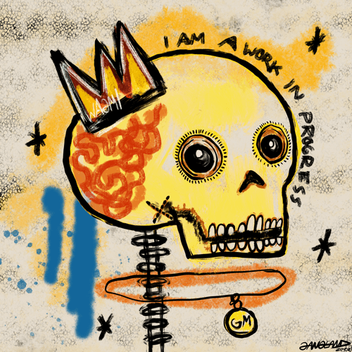 Gangland Skull #345 - "Young King." - by Eddie Gangland