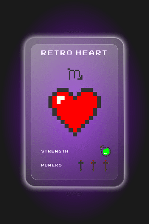 Retro Heart #7325