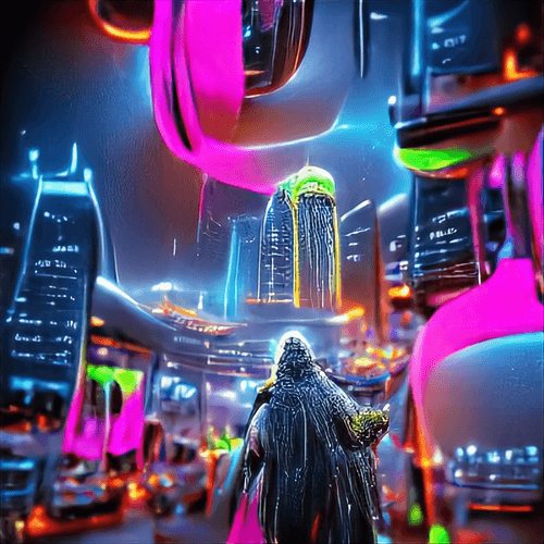 King Of A Futuristic City