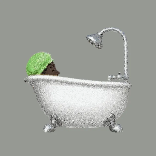 Person Taking Bath: Dark Skin Tone 🛀🏿 • Emoji Bosses