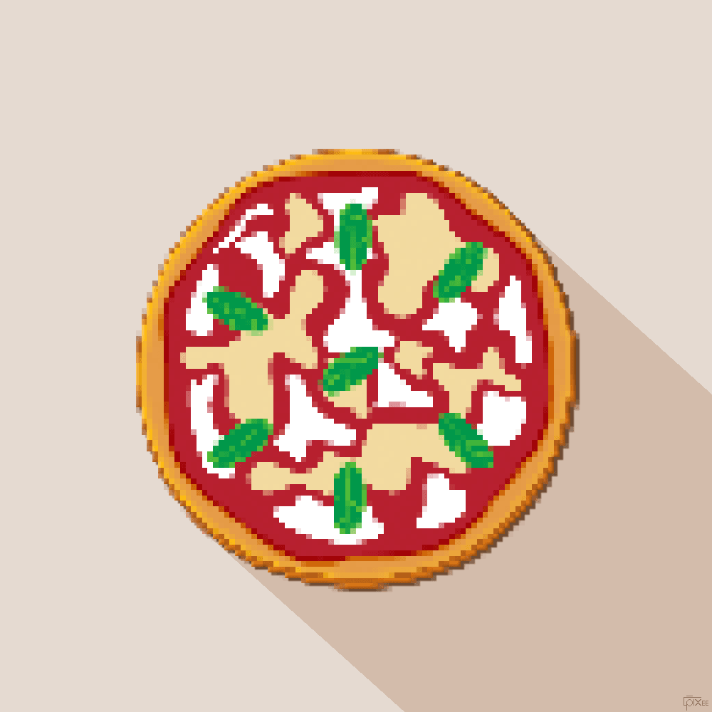 Pizza Margherita #001 4/4-1of1#C012021_PixeeArt_eth_bc_Very_First_NFT