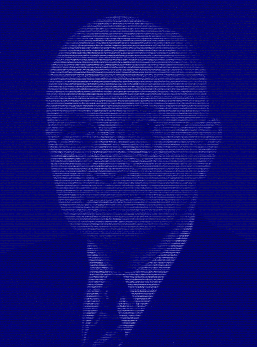 ArtBot art President Harry S. Truman Blue 1/1 Rare Unique