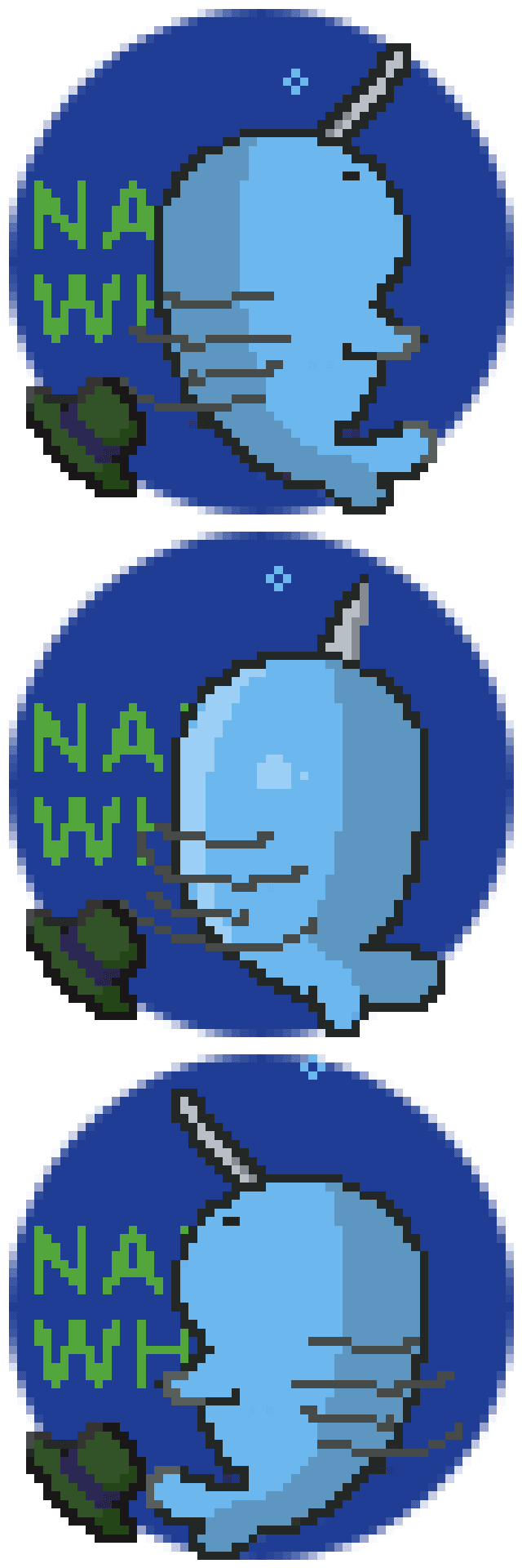 No.010_ NarWhale BlueColor- [ SteamPunkWhales ]
