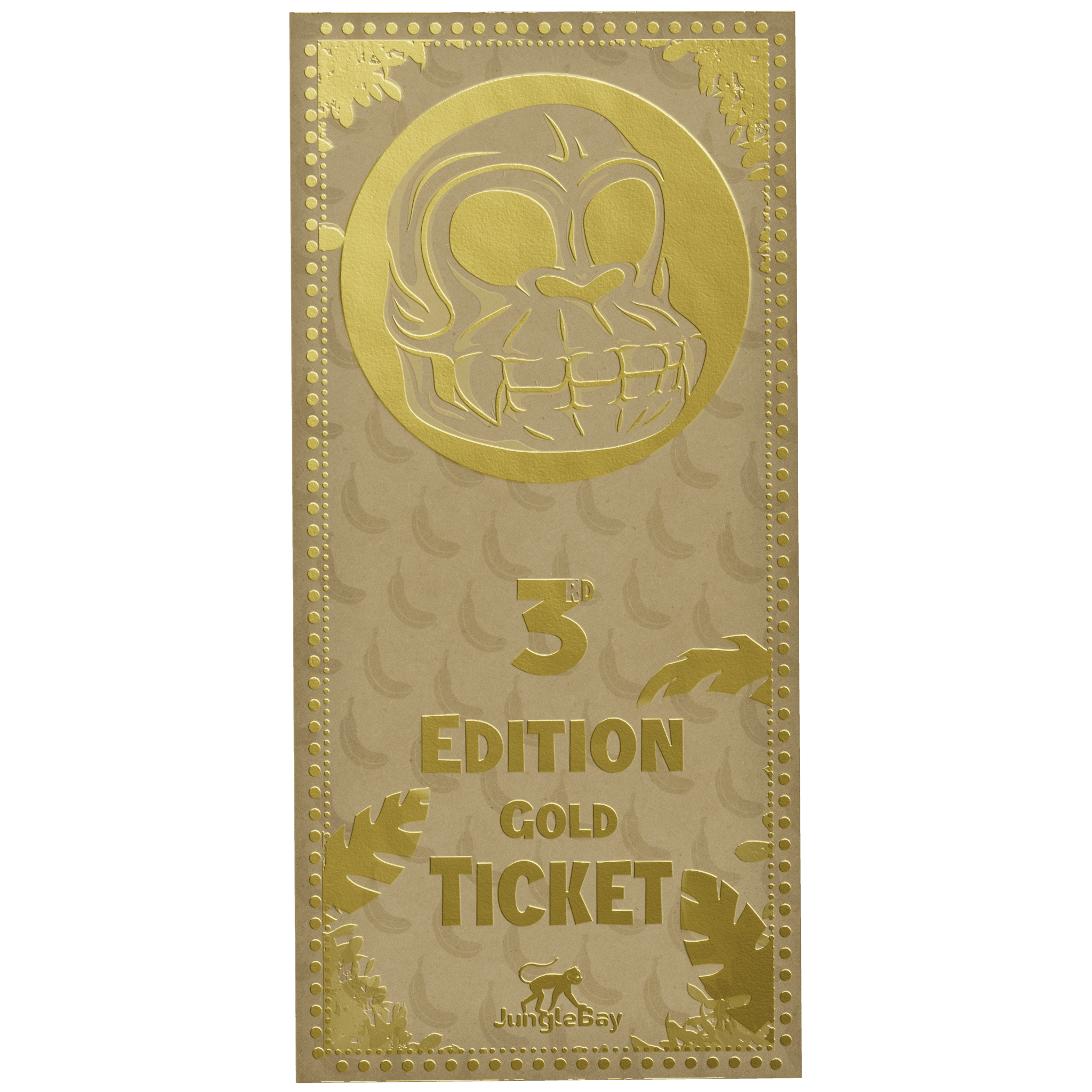 Jungle Bay 3rd Edition Gold Ticket.