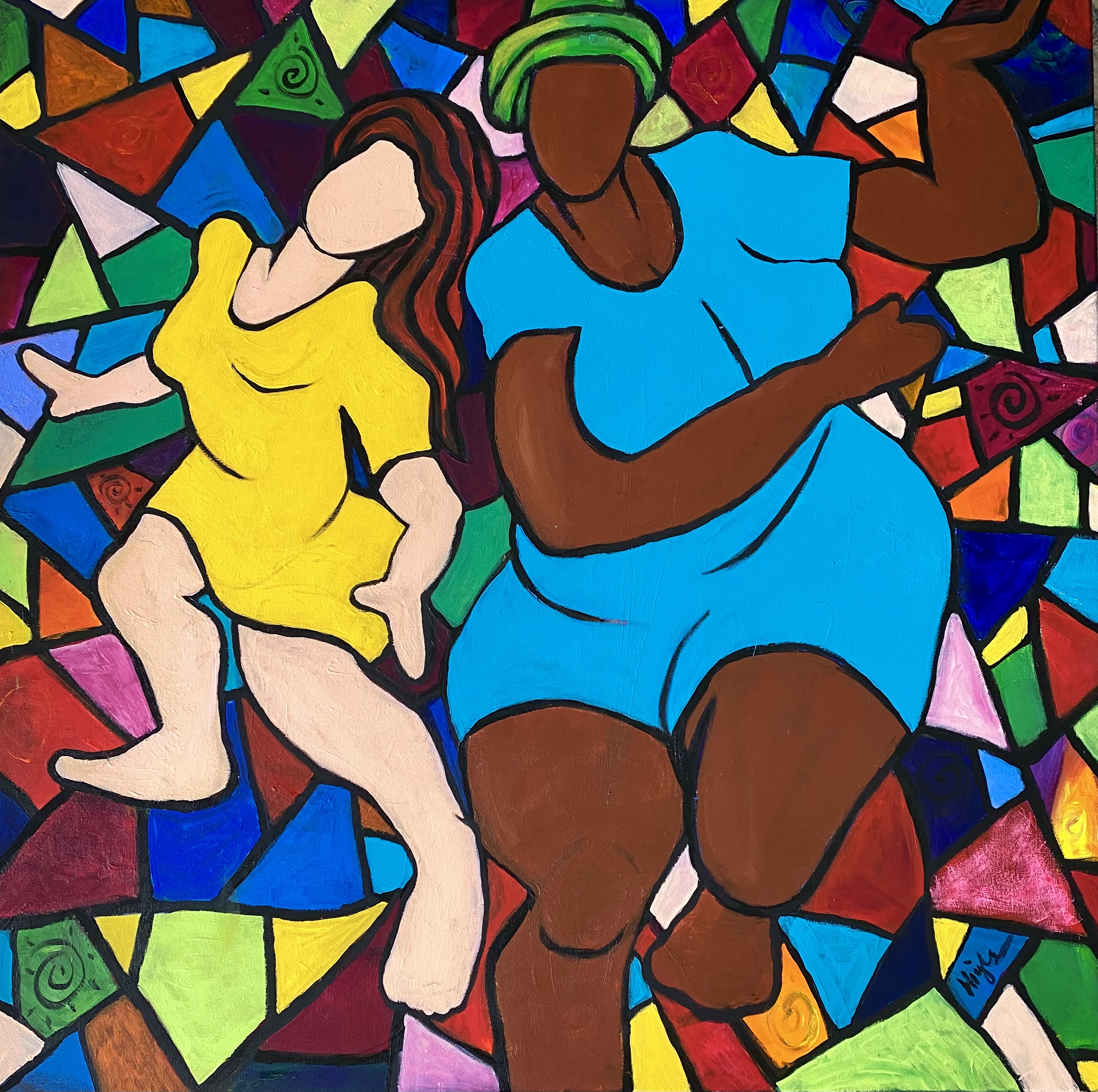 Dance Like No One is Watching NFT - and I'll ship you the painting 40"x40"