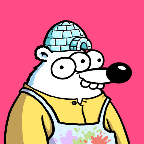 Fluffy Polar Bear #9139