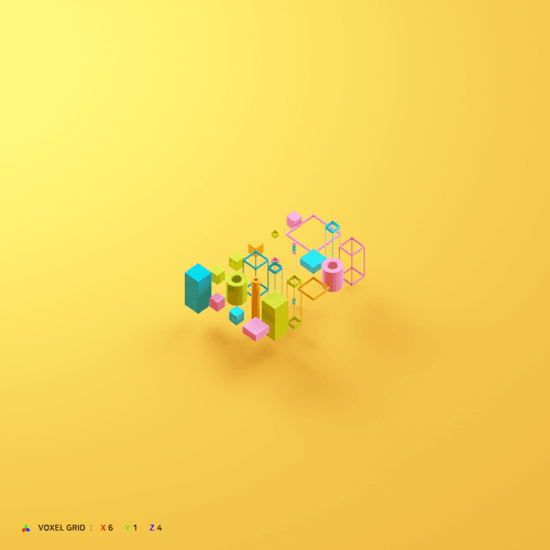 VOXEL GRID #0036 : 6 x 1 x 4