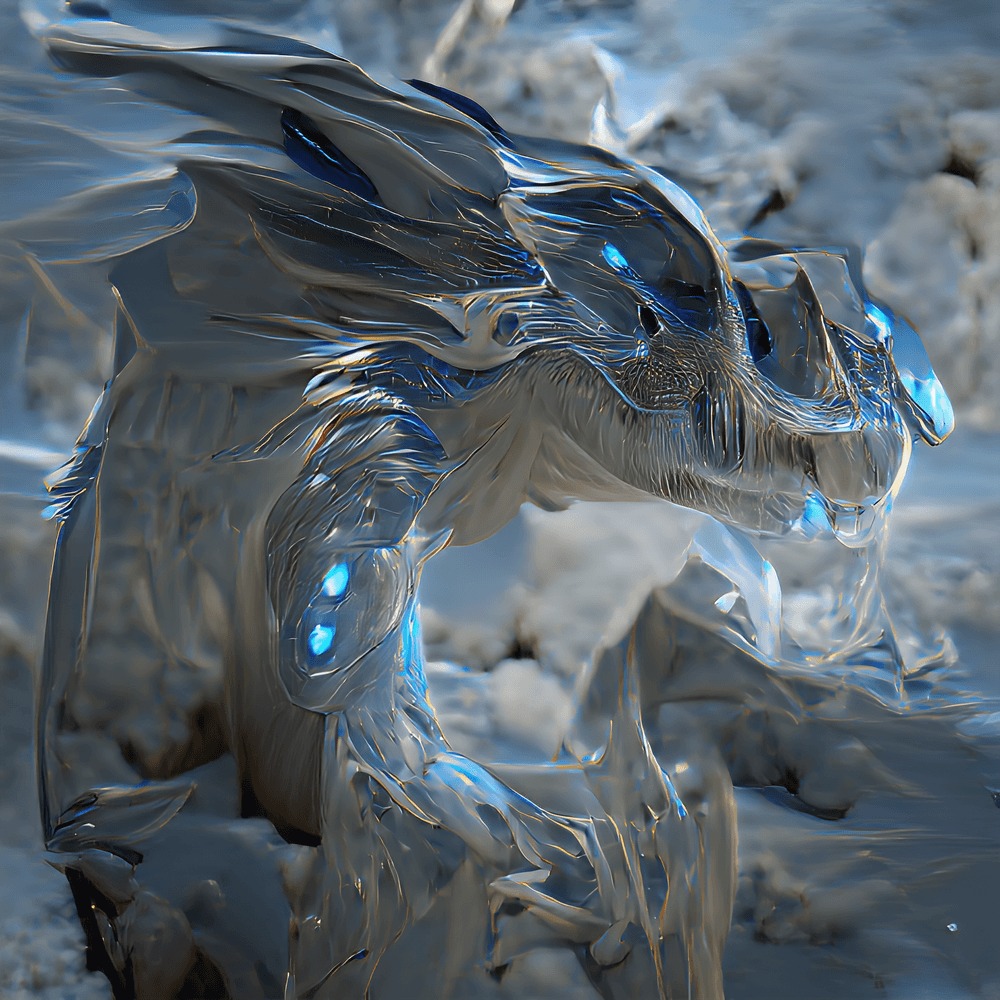 Elemental Dragon #1 - Ice Dragon - Elemental Dragons By Konom | OpenSea