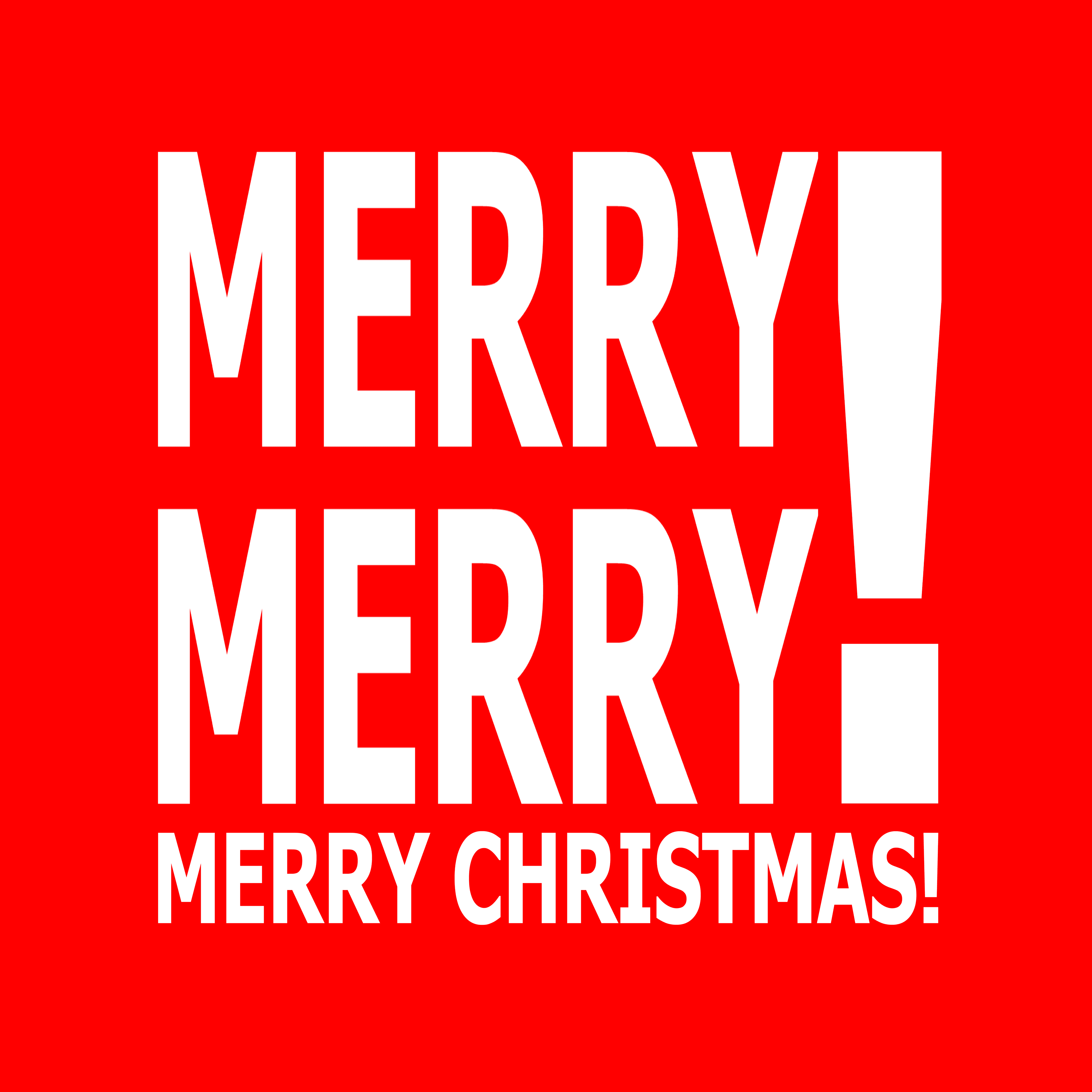 Merry Merry! Merry Christmas!