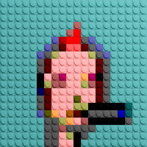 Brick Mosaic Punk #058