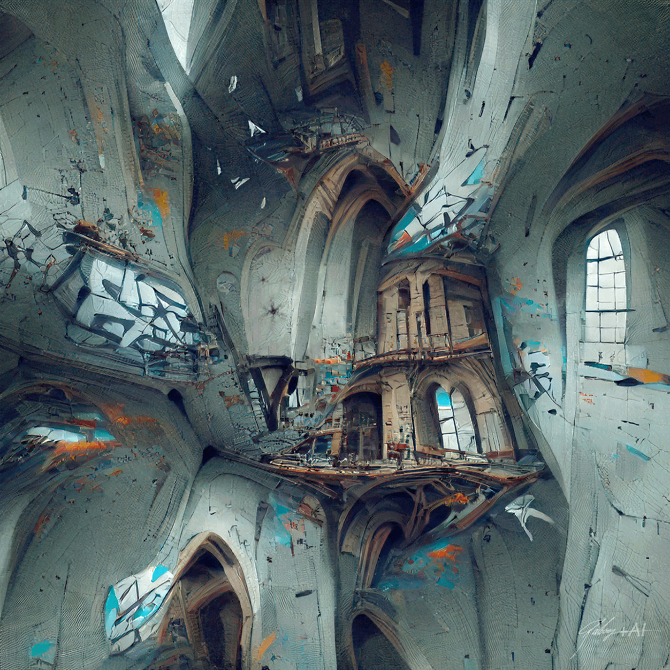 4 dimensional Dystopian church