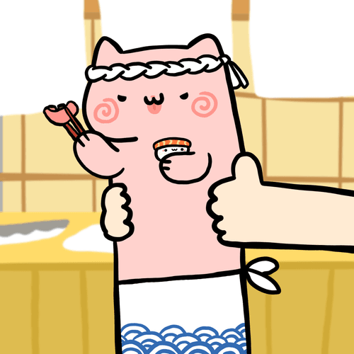 Long long japan chef cat #212