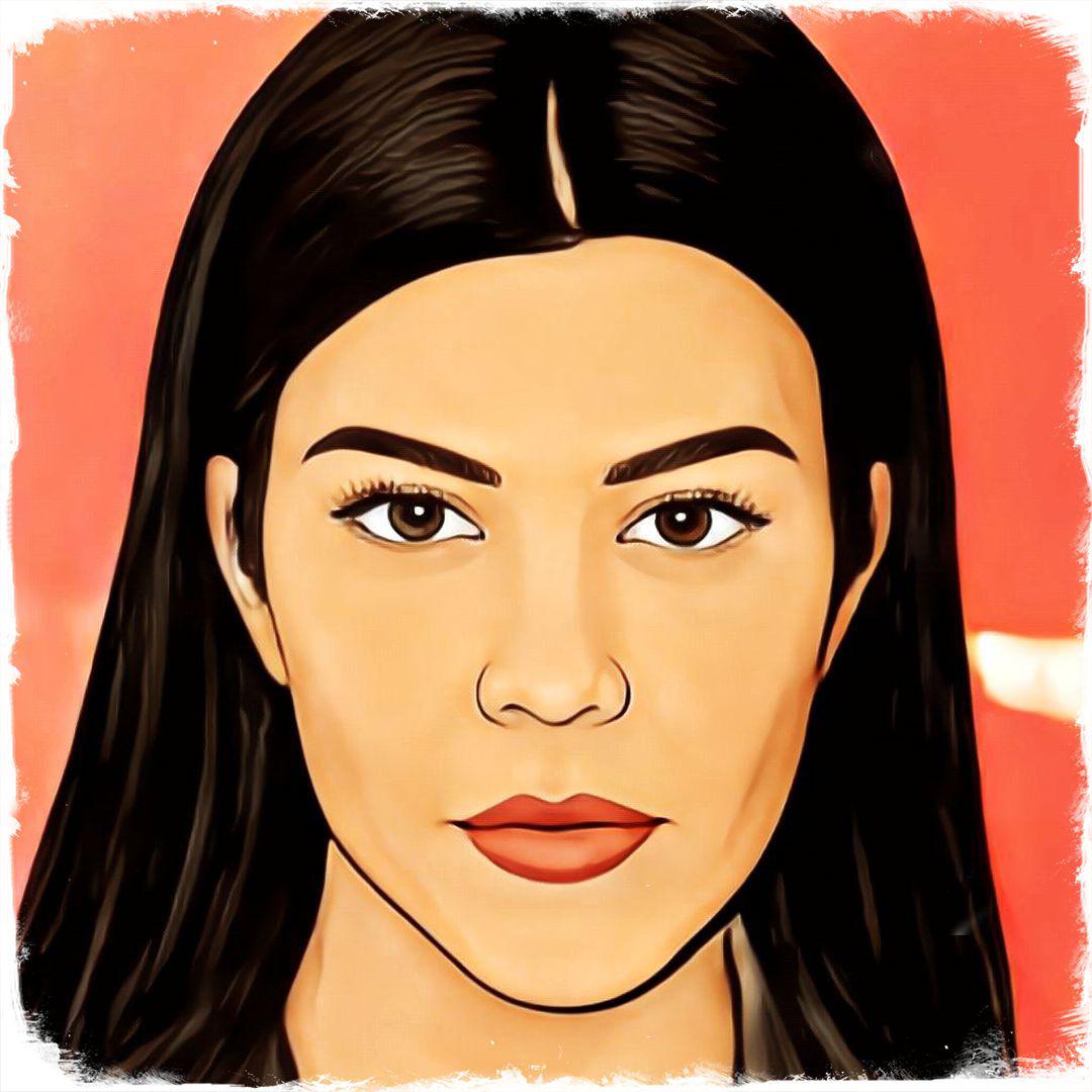 Mia Kalif Sexy Videos - Kourtney Kardashian - Celeb ART - Beautiful Artworks of Celebrities,  Footballers, Politicians and Famous People in World | OpenSea
