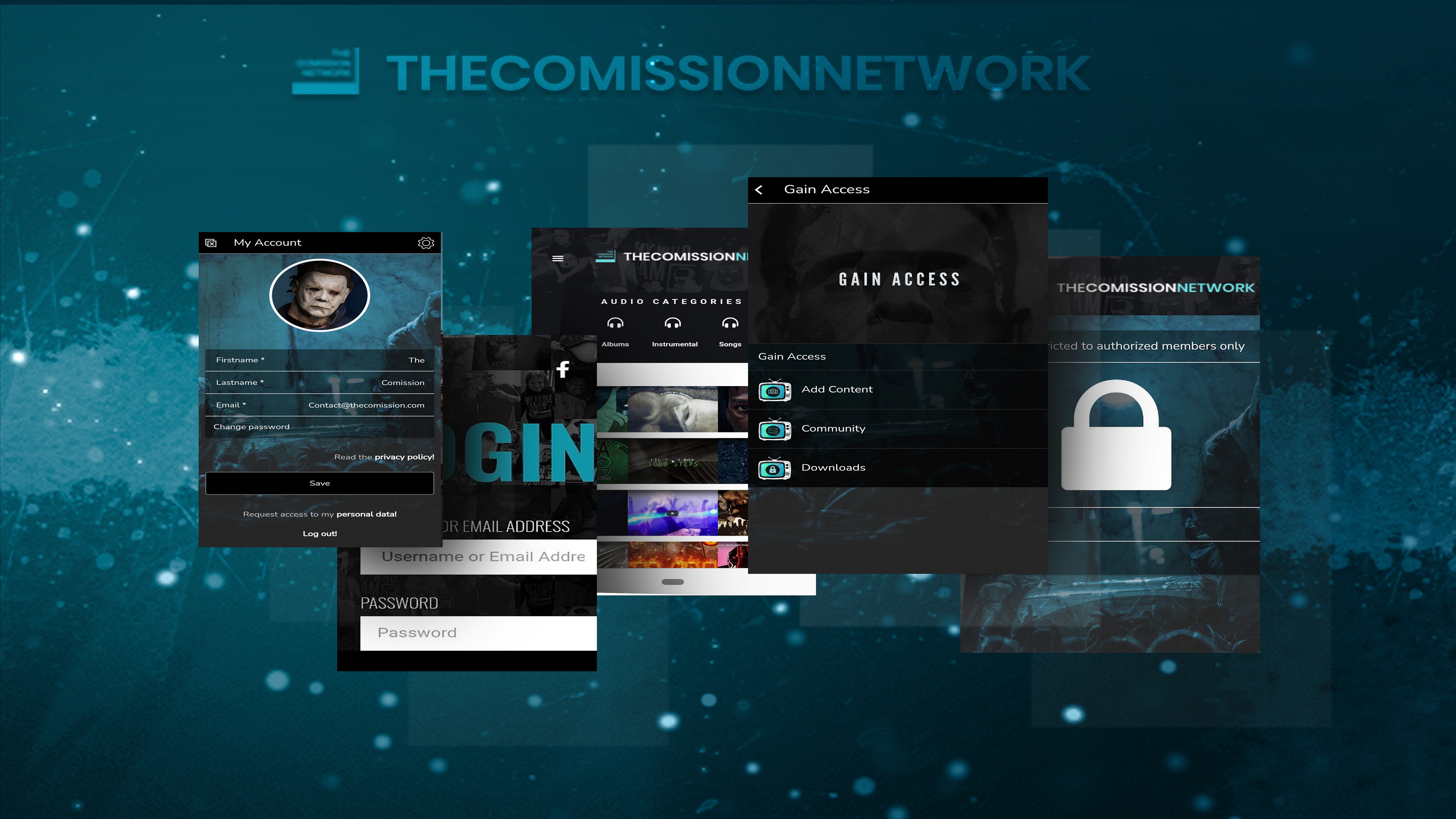 GAIN ACCESS: THECOMISSION NETWORK APP