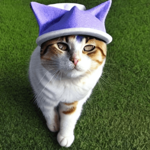Photorealistic Cat in Hat AI