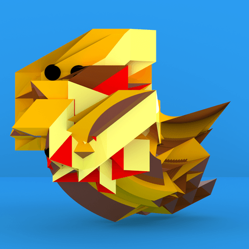 Walking Cubes no. 127 - State Bird