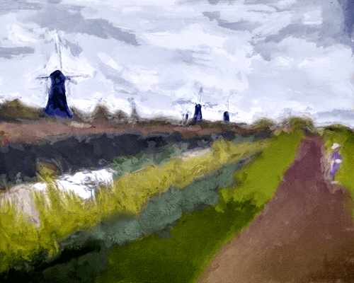 Impressionistic Windmills 