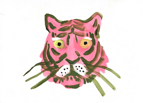 Pink and Green Tiger