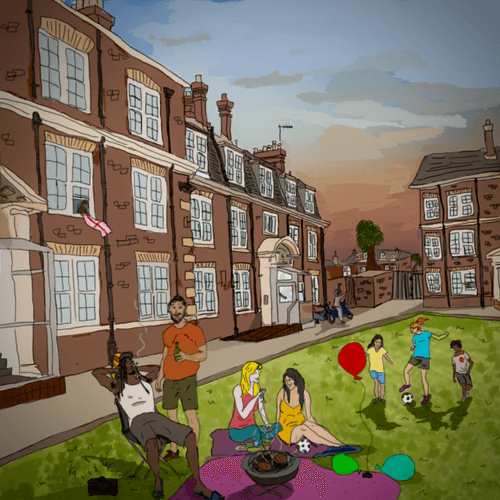 summer day on the estate 