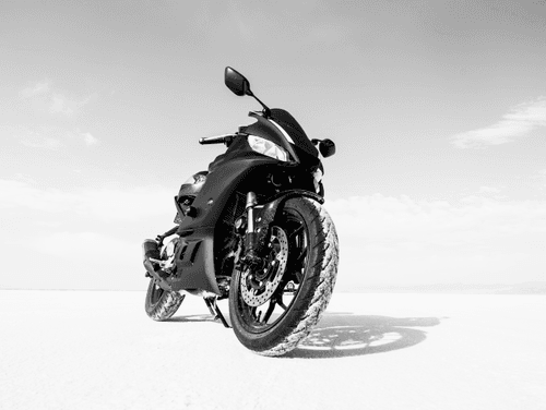 Bike on the Salt Flat 