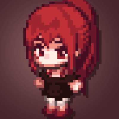 Cool Girl Fantasy Icon pixcel art #003