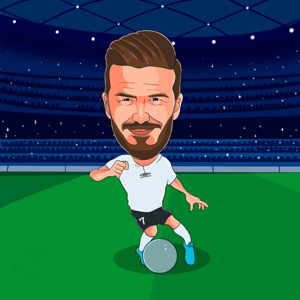 David Beckham #7 - Big Head Soccer Club | OpenSea