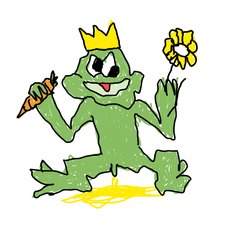 King of Carrot Flowers Frog